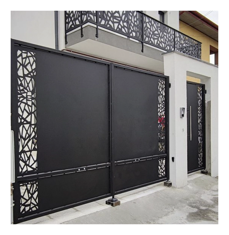 Laser Cut Geometric Pattern Gate Panel