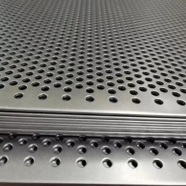 Round hole punched metal plate