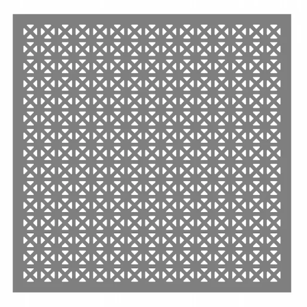 Combination punched metal plate