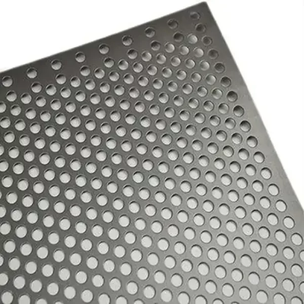 Round hole punched metal plate