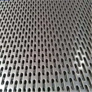 Metal strip holes perforate sheet metal