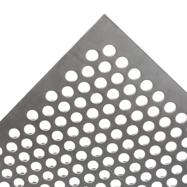 Round hole punched metal plate