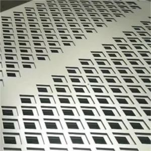 Stainless steel square perforated sheet metal