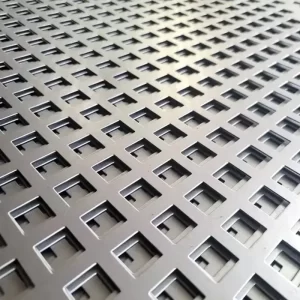 Stainless steel square perforated sheet metal