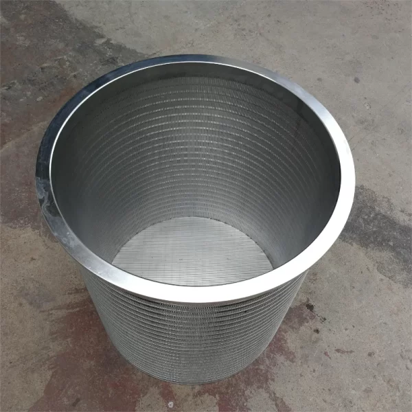 Stainless steel wedge wire wound filter cartridge