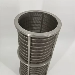 Stainless steel wedge wire wound filter cartridge