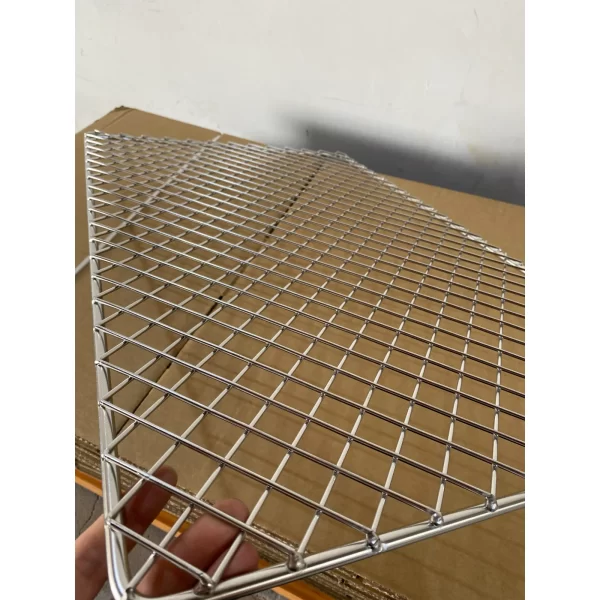 Stainless steel wire mesh rack grill tray food tray