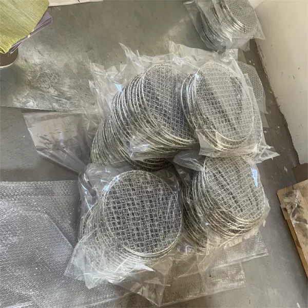 Round Charcoal grilled net plate