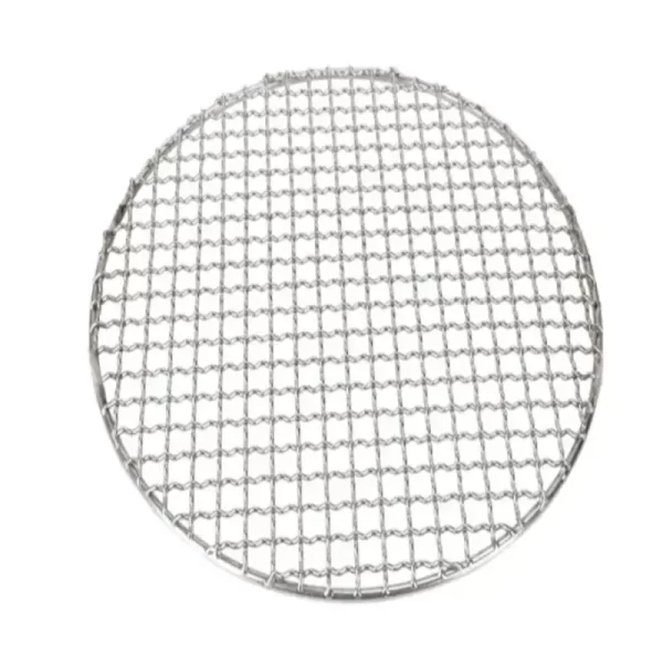 Round Charcoal grilled net plate